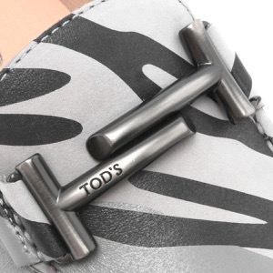 トッズ モカシン/スリッポン/ドライビングシューズ シューズ メンズ レディース ゴンミーニ ゼブラ柄 アルトラヴェルシオーネグレーマルチ XXW00G0Q495 06S 9999 TOD'S