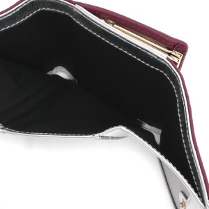 ヴィヴィアンウエストウッド 三つ折り財布 財布 レディース サフィアーノ スモール フラップ オーブ がま口 パープル 51010018 L001N J401 VIVIENNE WESTWOOD