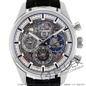 ゼニス エル プリメロ クロノマスター フルオープン クロノグラフ アリゲーターレザー 腕時計 メンズ Zenith 03.2153.400/78.C813