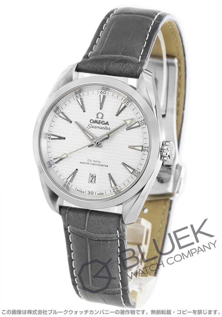 オメガ シーマスター アクアテラ マスタークロノメーター アリゲーターレザー メンズ 220.13.38.20.02.001