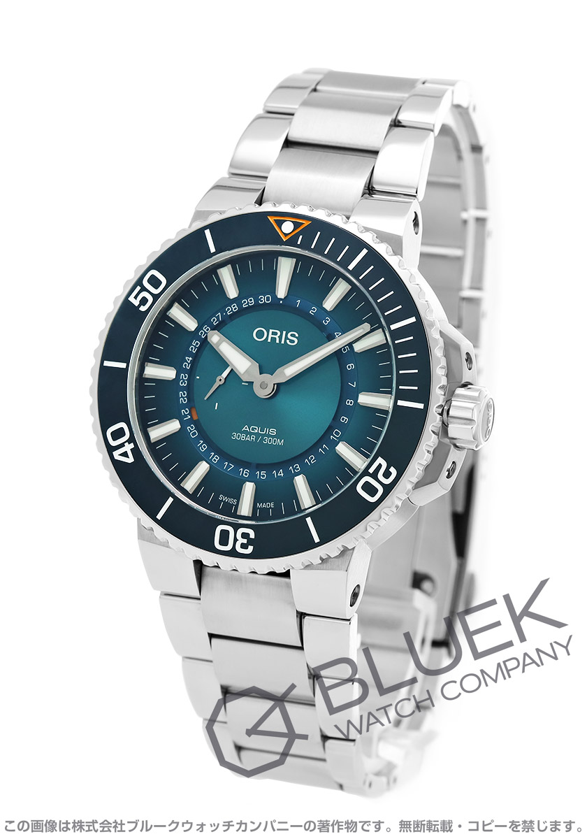 オリス アクイス グレートバリアリーフ リミテッドエディションIII 世界限定2,000本 300m防水 メンズ 743 7734 4185