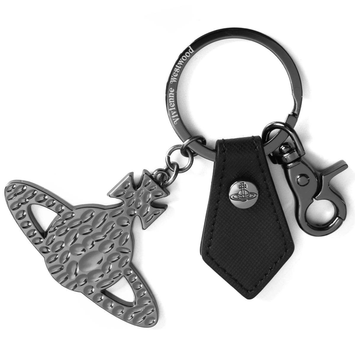 ヴィヴィアンウエストウッド キーリング キーホルダー アクセサリー メンズ レディース デビー ハマードゥ オーブ ガンメタル ブラック N412 Vivienne Westwood ブランド腕時計通販なら ブルークウォッチカンパニー 心斎橋店