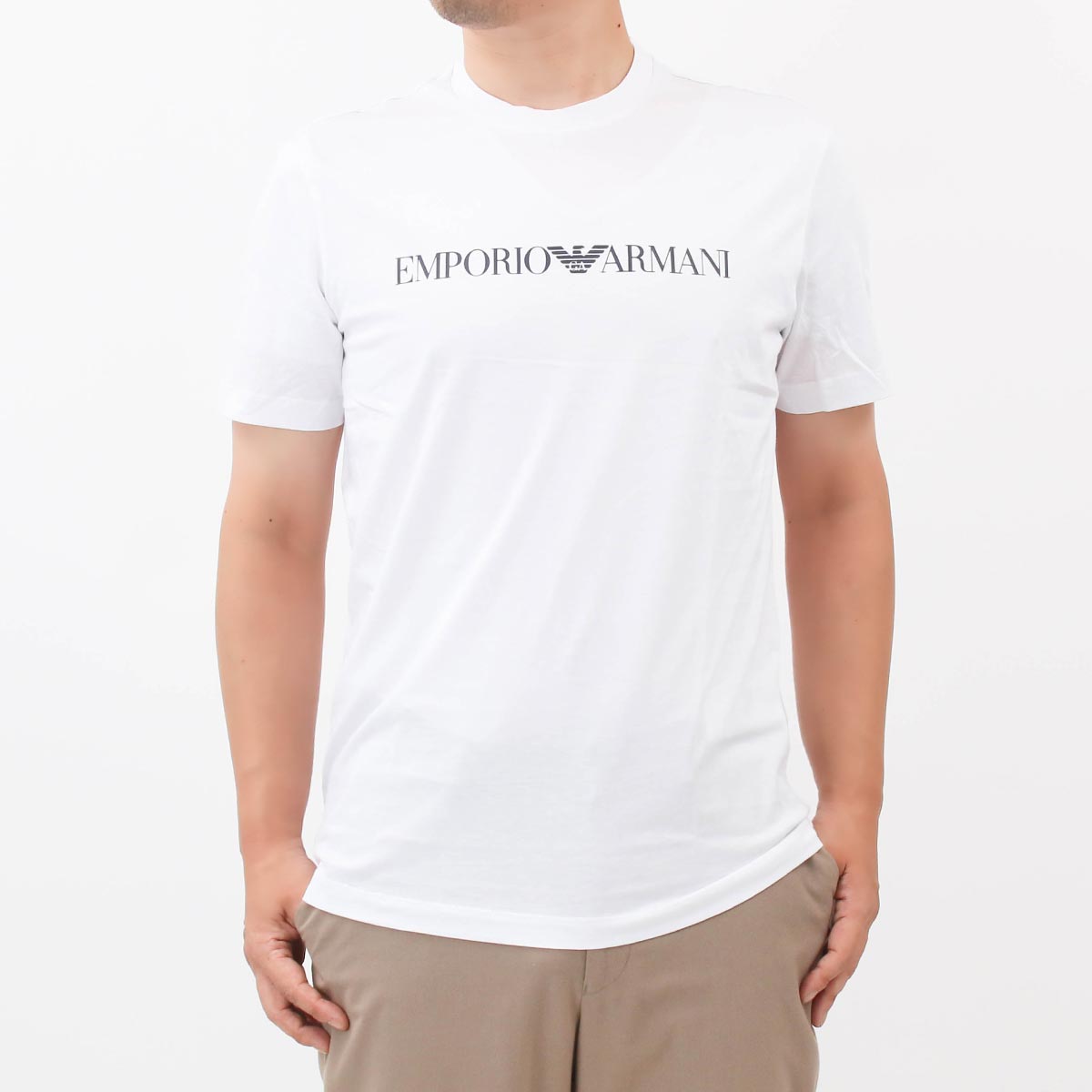 EMPORIO ARMANI Tシャツピマコットン オーバーサイズイーグル XL