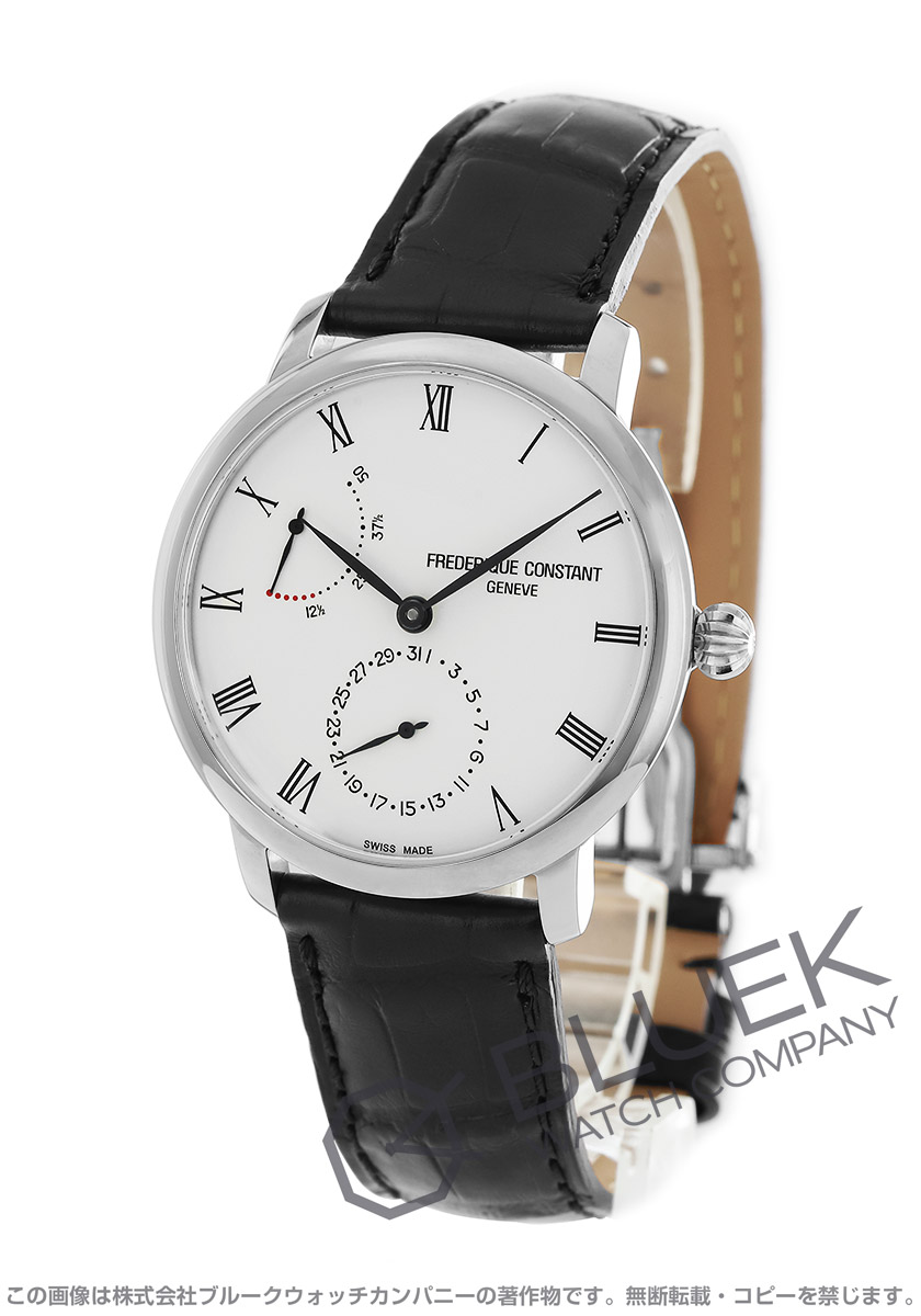 フレデリックコンスタント マニュファクチュール スリムライン パワーリザーブ アリゲーターレザー メンズ 723WR3S6