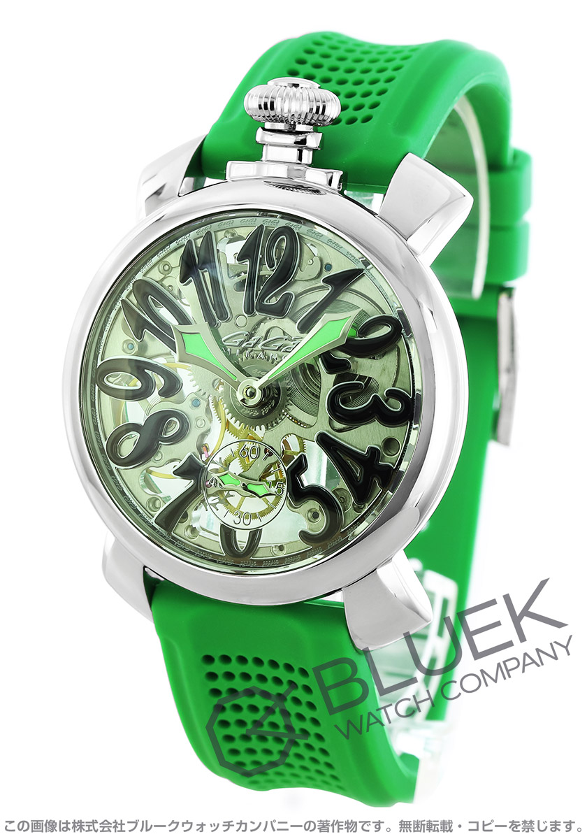 数量限定特価 ガガミラノ スケルトン48mm メンズ 5310gre ブランド腕時計通販なら ブルークウォッチカンパニー 心斎橋店