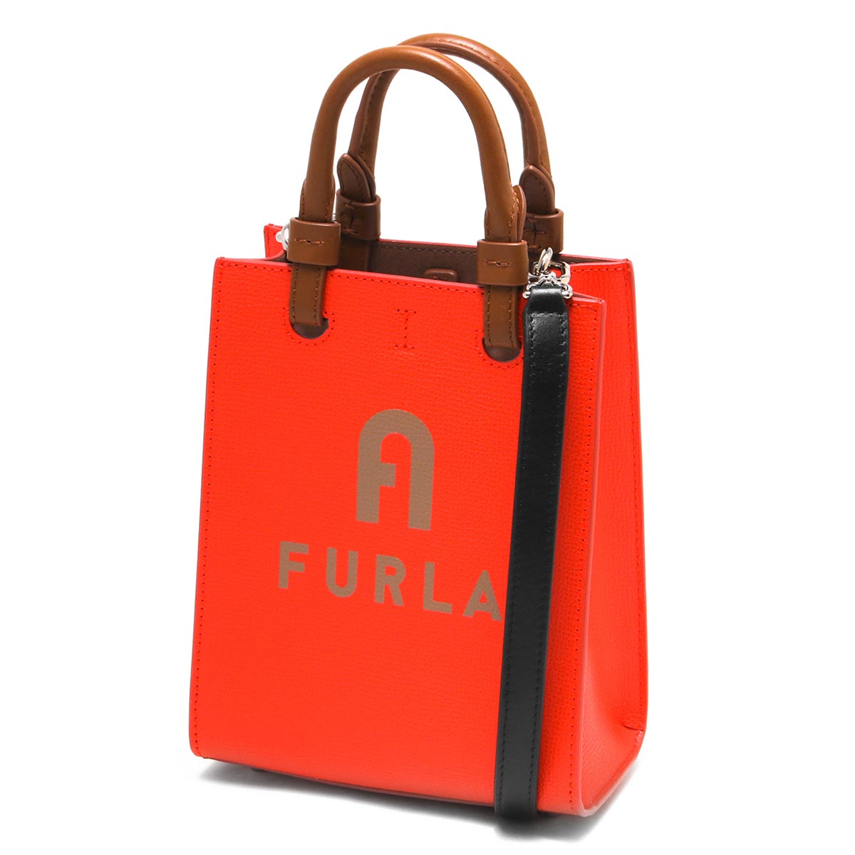 【美品】FURLA トートバッグ　ハンドバッグ　レッド