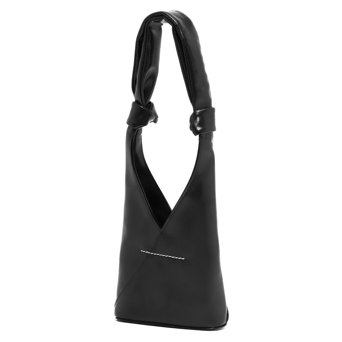 MM6 シンプルな黒のハンドバッグ