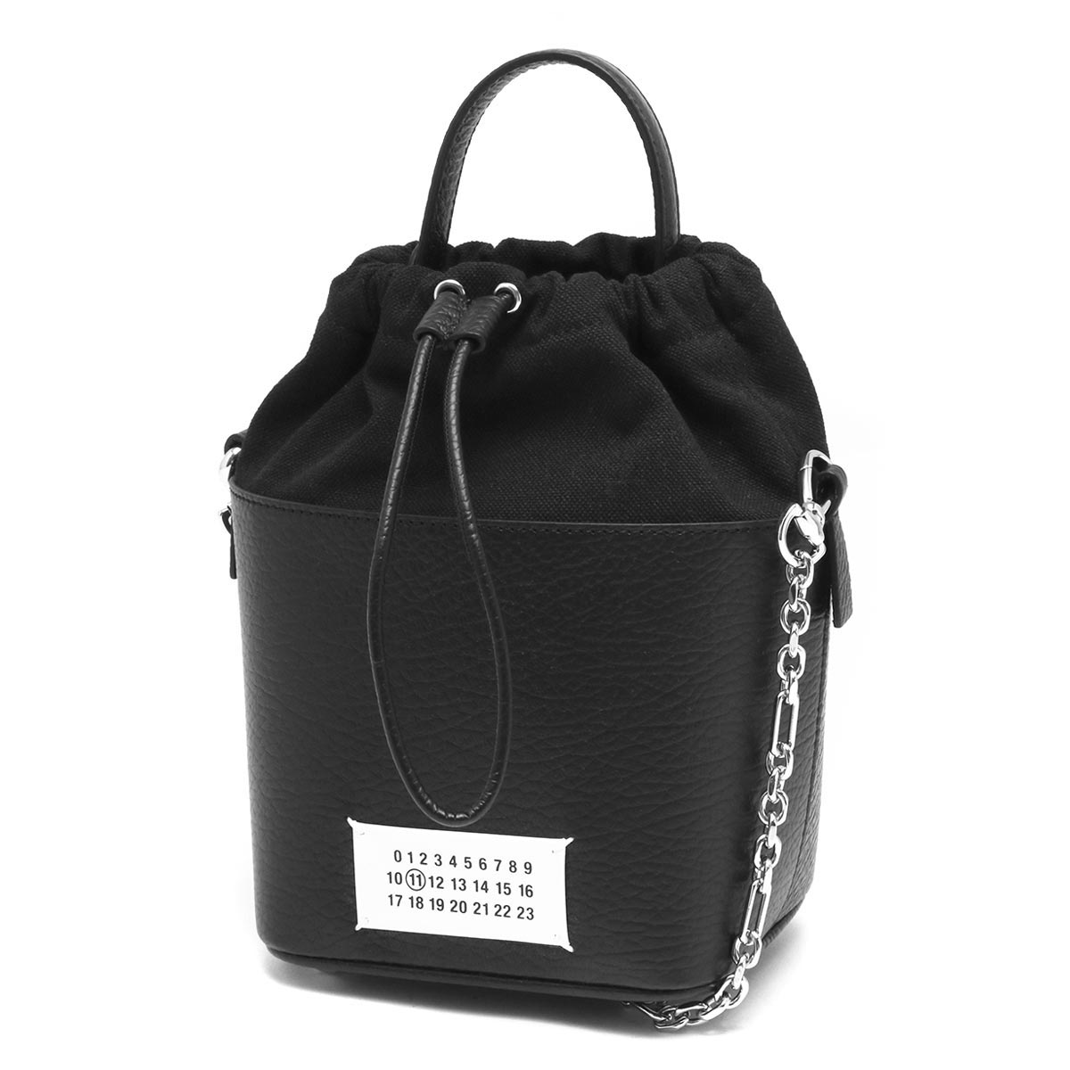 新品 メゾン マルジェラ Maison Margiela ショルダーバッグ ファイブエーシー ブラックレザーライナー