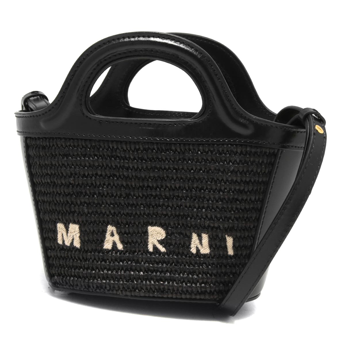 新品 MARNI BAGカゴバック ハンドバッグ ブラック