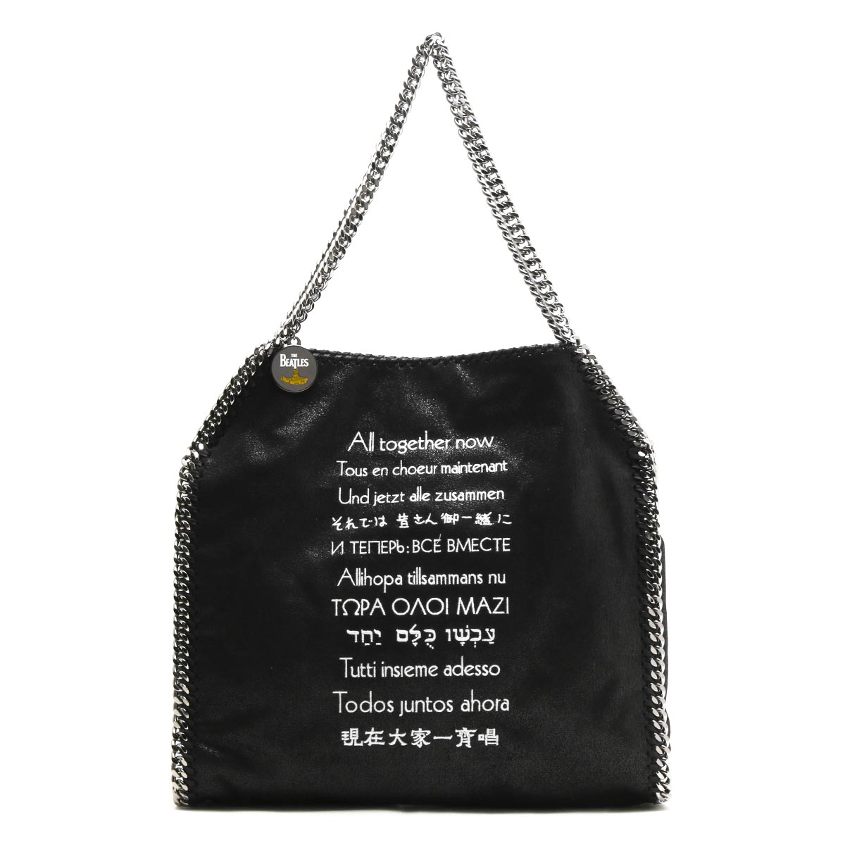 ステラマッカートニー トートバッグ バッグ レディース ファラベラ The Beatles コラボ All Together Now ブラック W8536 1000 Stella Mccarthney ブランド腕時計通販なら ブルークウォッチカンパニー 心斎橋店