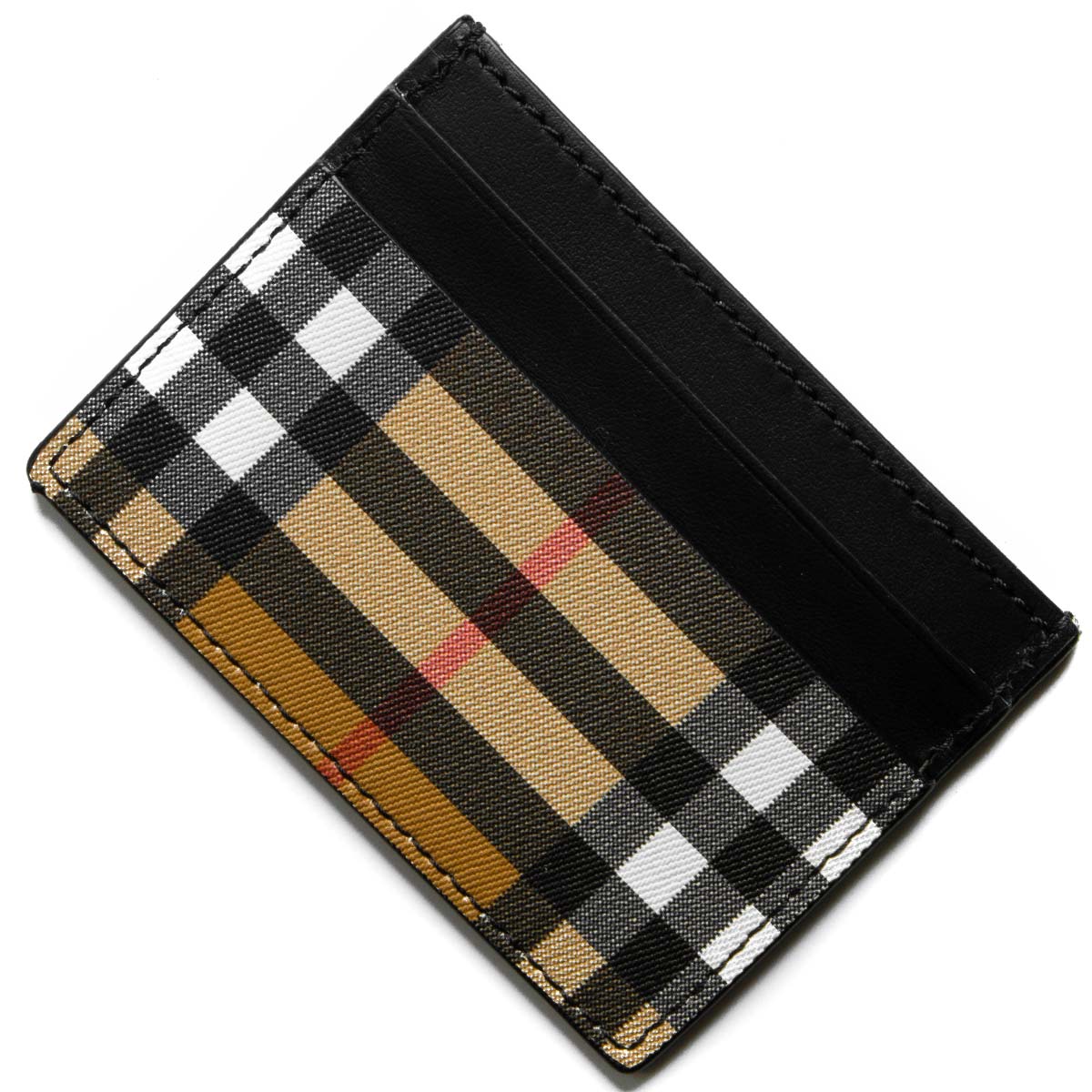 バーバリー クレジットカードケース メンズ レディース サンドン ヴィンテージチェック アンティークイエローベージュ ブラック Burberry ブランド腕時計通販なら ブルークウォッチカンパニー 心斎橋店