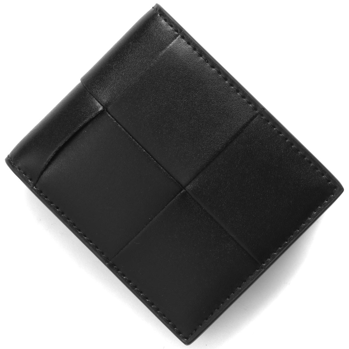 ボッテガヴェネタ (ボッテガ・ヴェネタ) 二つ折り財布（札入れ） 財布 メンズ カセット マキシイントレチャート ブラック 649603 VBWD2  8803 BOTTEGA VENETA
