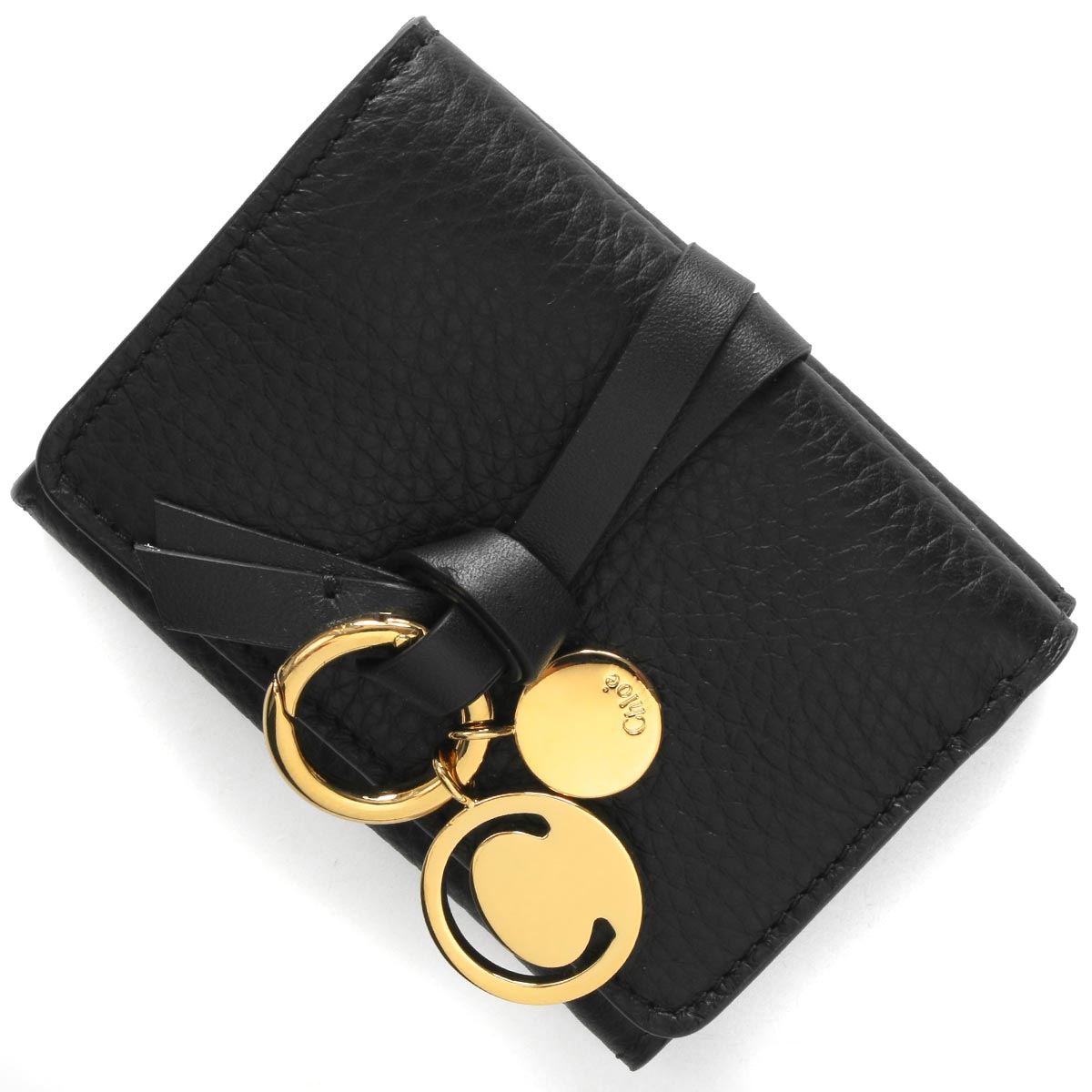 クロエ 三つ折り財布 ミニ財布 財布 レディース アルファベット ブラック Chc17ap946 H9q 001 Chloe ブランド腕時計通販なら ブルークウォッチカンパニー 心斎橋店