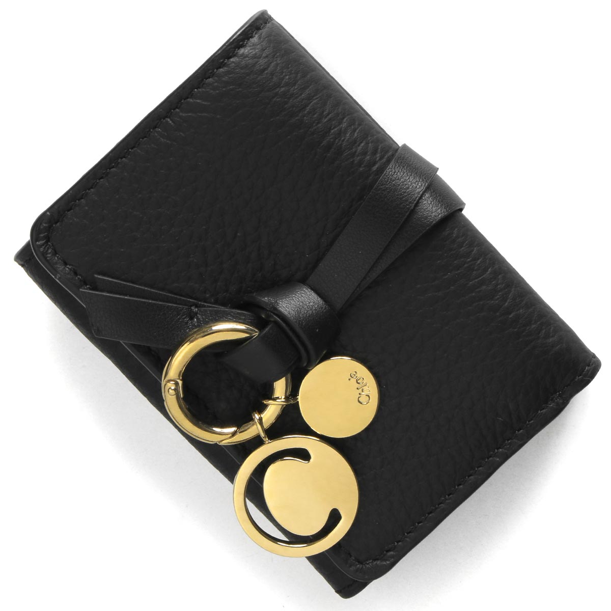 クロエ 財布 レディース CHLOE アルファベット CHC21WP946 F57 001 ブラック クロエ 三つ折り財布/ミニ財布 財布 レディース アルファベット