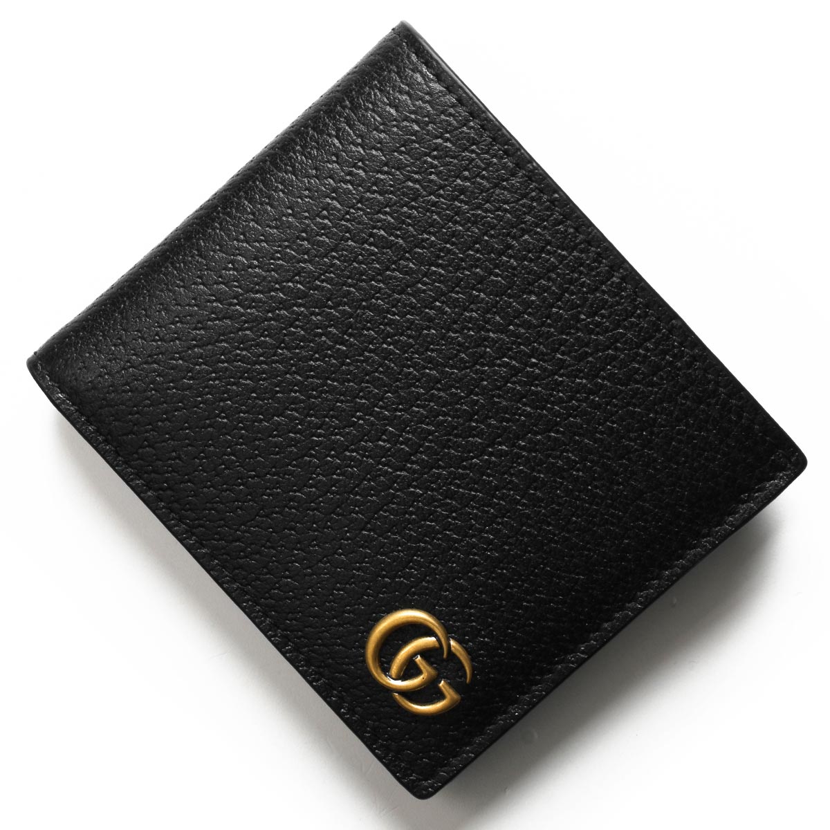 グッチ 二つ折り財布（札入れ） 財布 メンズ GGマーモント ブラック