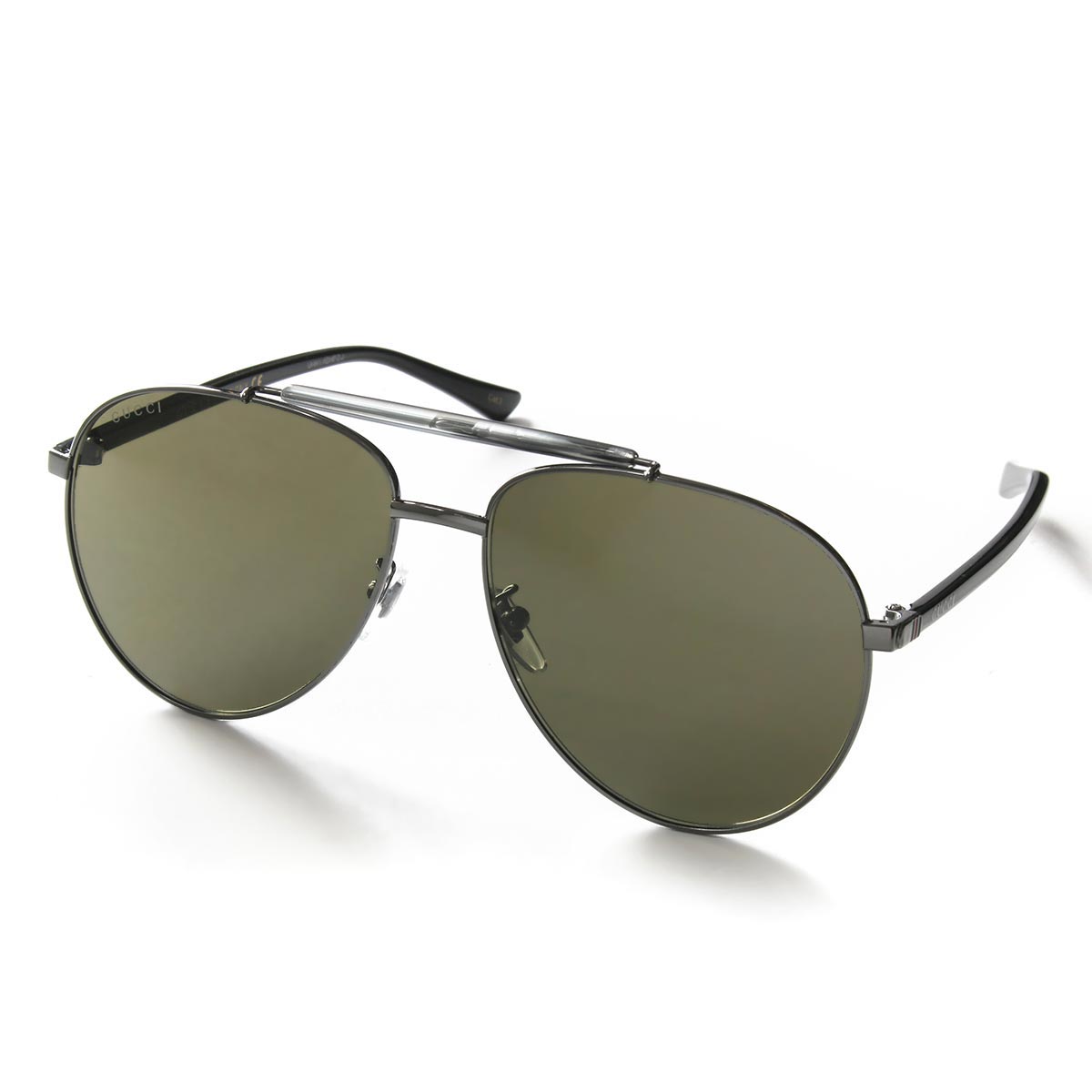 グッチ サングラス メンズ アビエーター アレッサンドロ ミケーレデザイン ティアドロップ ルテニウムガンメタル ブラック グリーン Gg0014s 003 Int Gucci ブランド腕時計通販なら ブルークウォッチカンパニー 心斎橋店