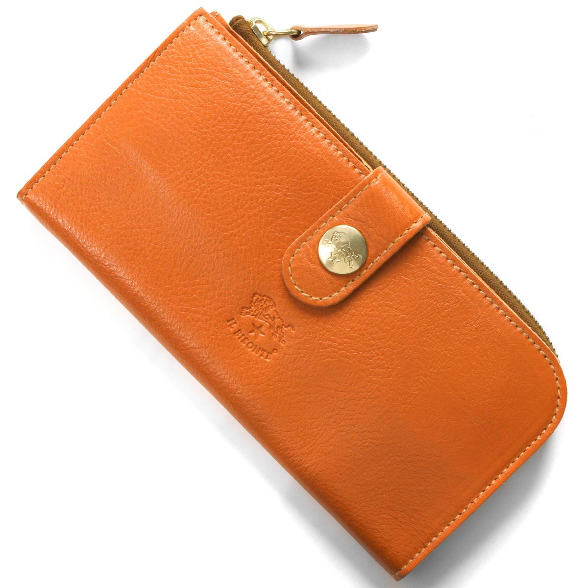 イルビゾンテ 長財布 財布 メンズ 二つ折り キャラメルオレンジ SCW011