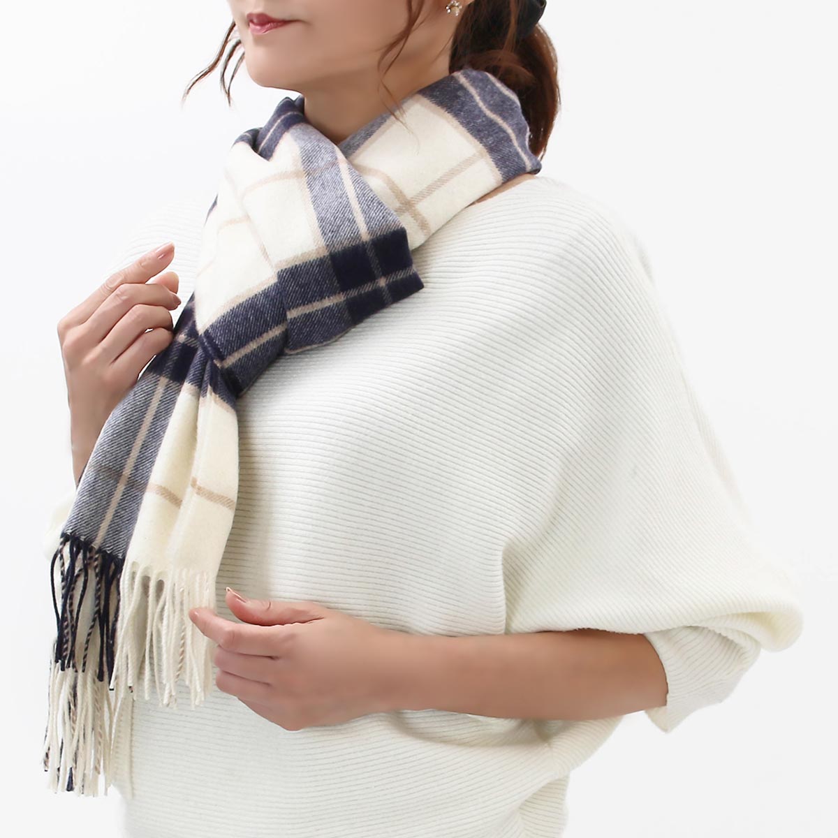 ジョンストンズ ストール/マフラー メンズ レディース WA57 中判