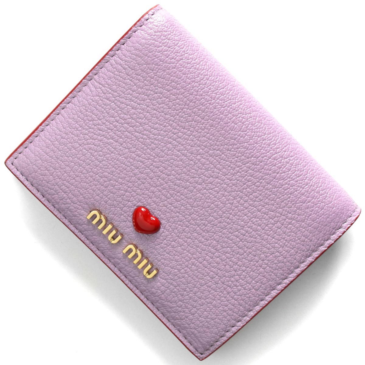 ミュウミュウ 二つ折り財布 財布 レディース マドラス ラブ リリウムパープルピンク 5MV204 2BC3 F027J MIU MIU