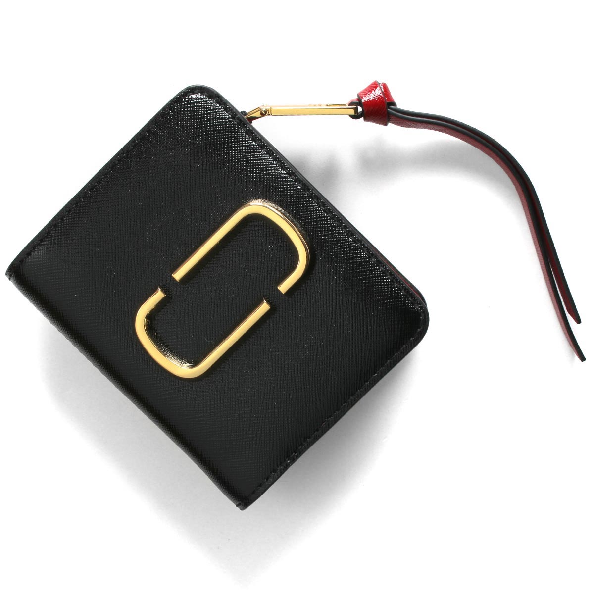 マークジェイコブス 二つ折り財布 ミニ財布 財布 レディース スナップショット ブラック キャンティレッドマルチ M 014 年春夏新作 Marc Jacobs ブランド腕時計通販なら ブルークウォッチカンパニー 心斎橋店