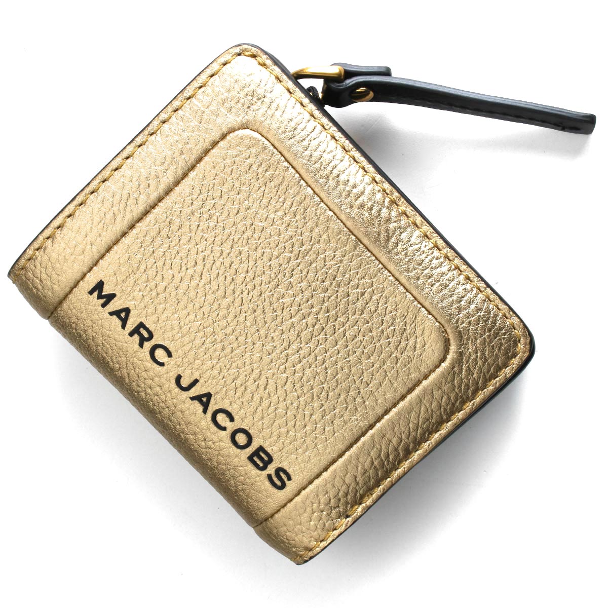 マークジェイコブス 二つ折り財布 財布 レディース ザ テクスチャード ボックス ゴールド M0016186 710 MARC JACOBS