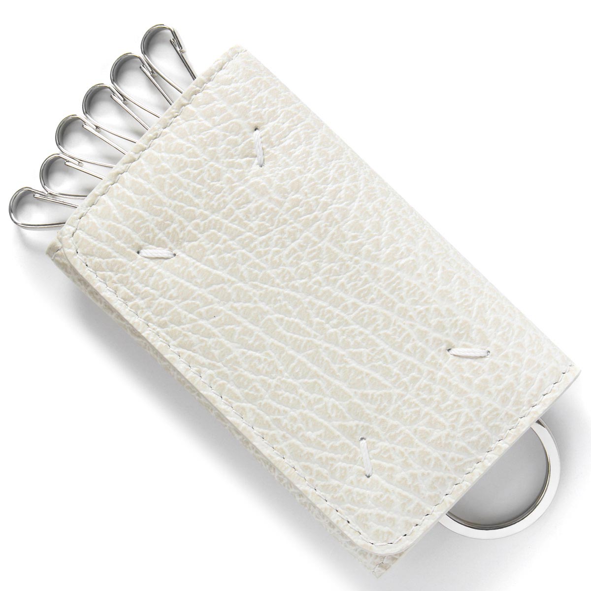 メゾンマルジェラ キーケース メンズ レディース ステッチ アイボリー