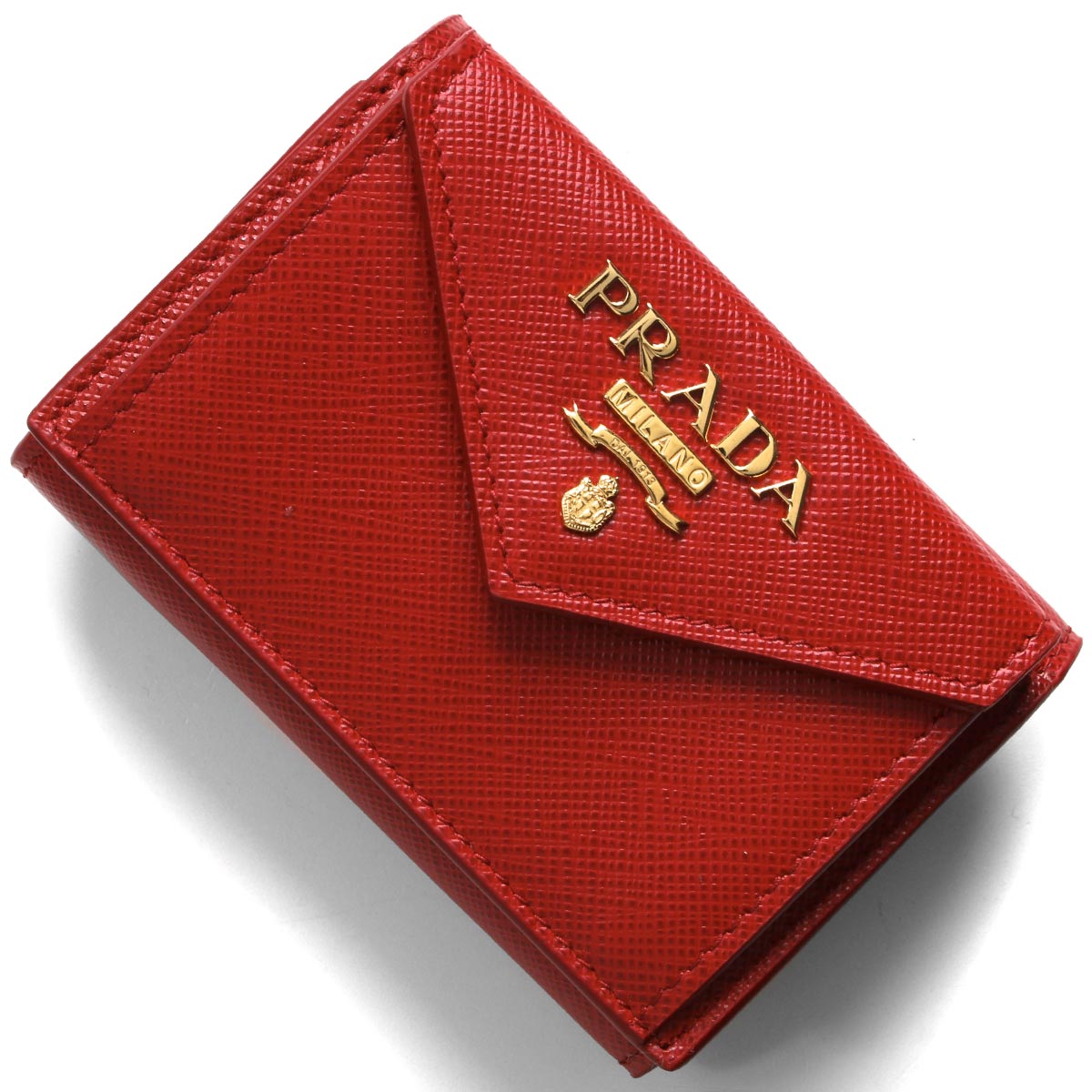 割引オンラインストア 新品 ポールスミス 三折り財布 コンパクト財布 レザー レディース 赤 レッド 折り財布