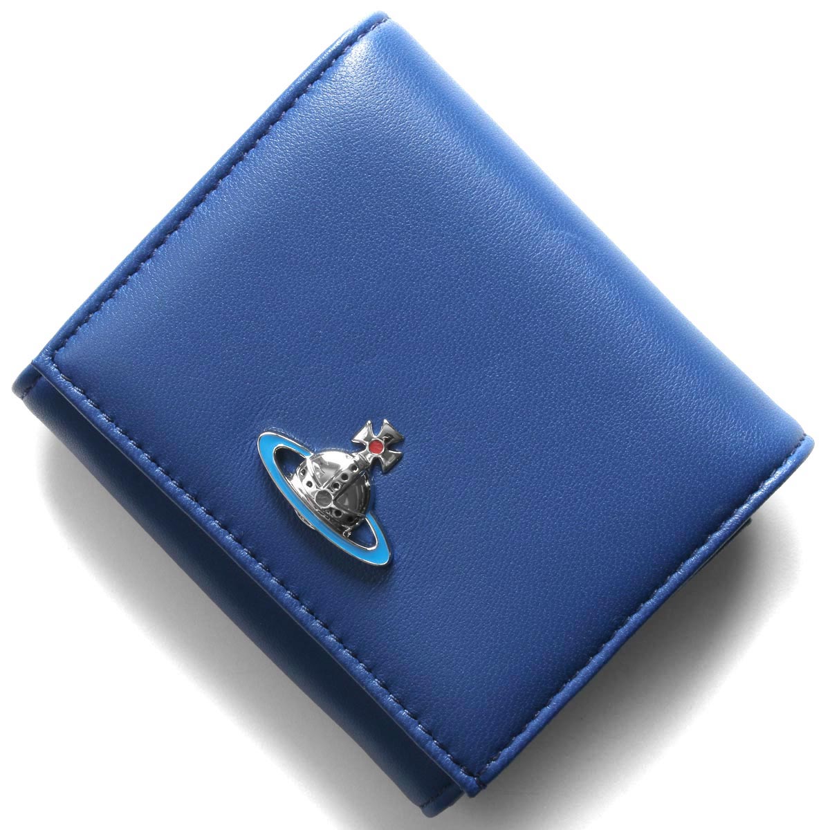 新品 ヴィヴィアン ウエストウッド Vivienne Westwood 2つ折り財布 ブルー