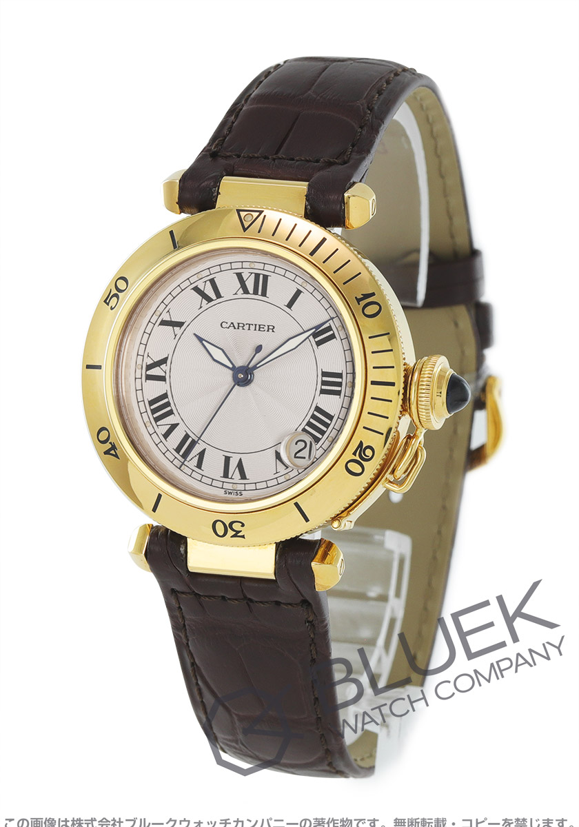 Cartier カルティエ 純正品 パシャ クロコ 腕時計 - 時計