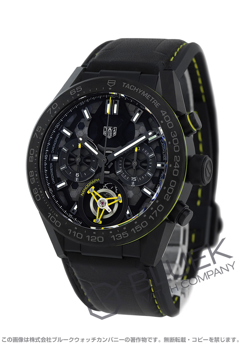 タグホイヤー カレラ ホイヤー02T トゥールビヨン ナノグラフ 世界限定500本 クロノグラフ メンズ CAR5A8K.FT6172