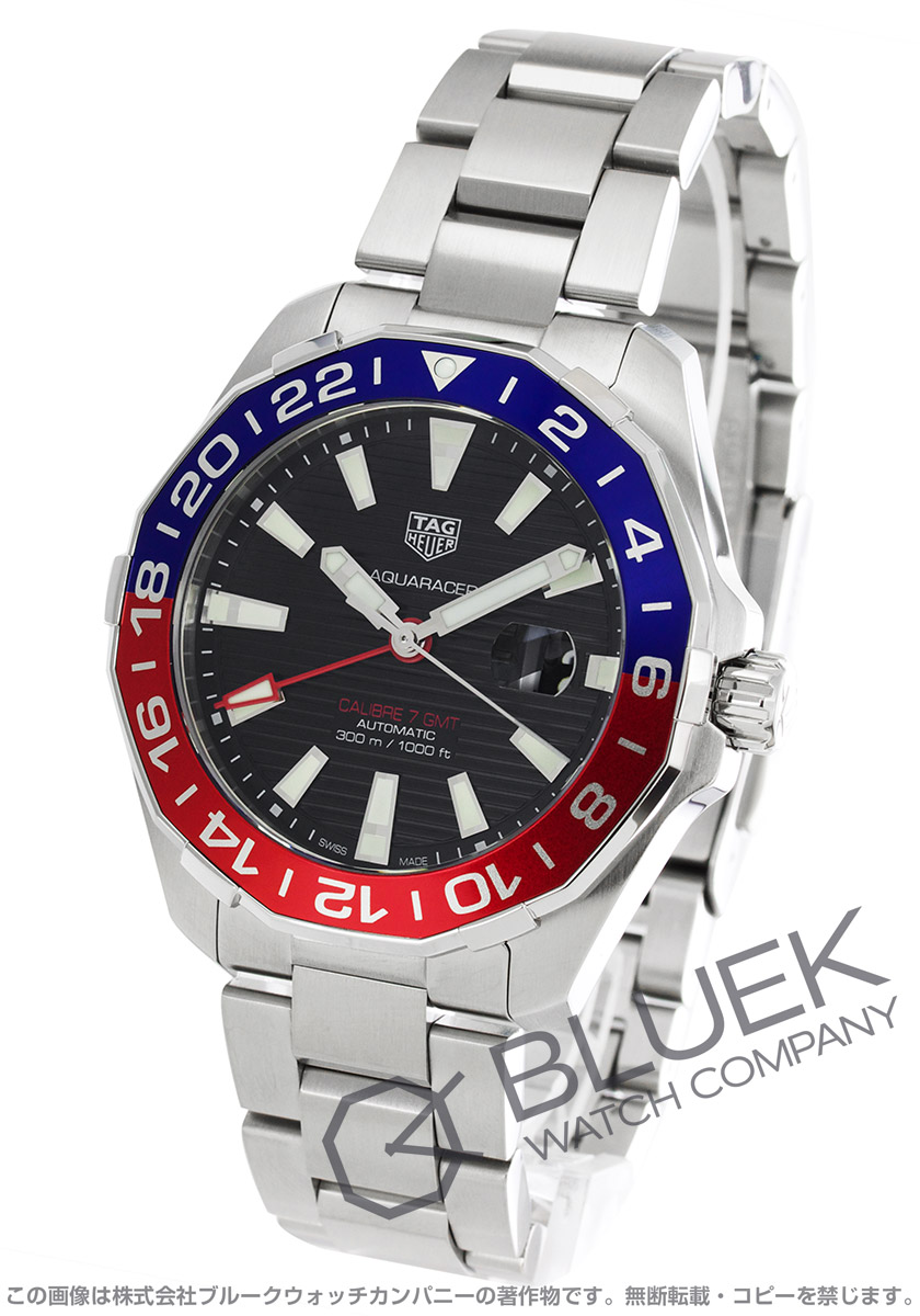 タグホイヤー アクアレーサー GMT 300m防水 メンズ WAY201F.BA0927