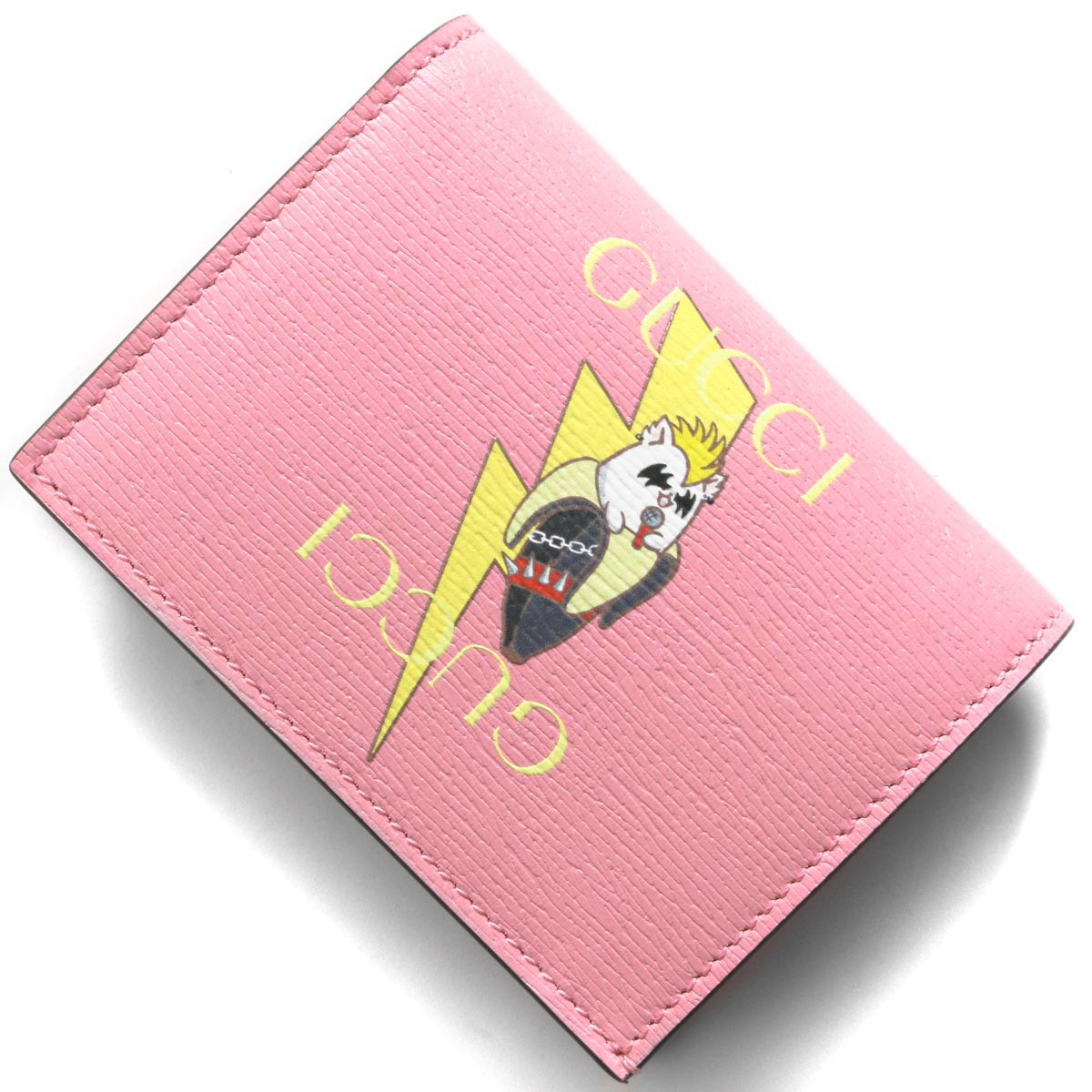 【付属品あり】【新品未使用】GUCCI財布ばなにゃ　二つ折り財布　ミニ財布 GUCCI ばなにゃピンク二つ折り財布