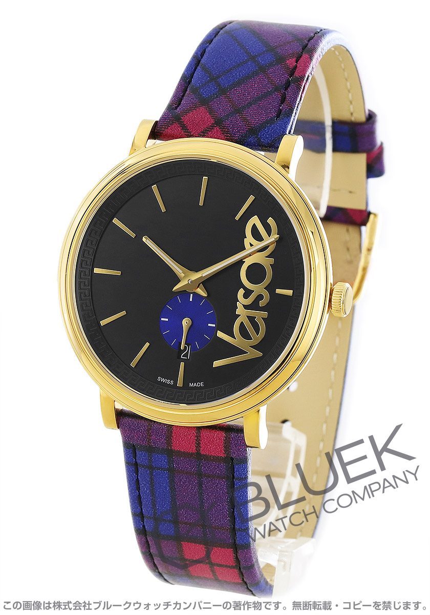 ヴェルサーチ V サークル タータン ユニセックス Vebq 新品腕時計通販ブルークウォッチカンパニー
