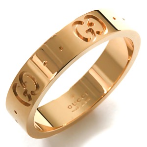 グッチ リング(指輪) アクセサリー メンズ レディース GGアイコン イエローゴールド 660070 J8500 8000 GUCCI
