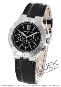 ブルガリ ディアゴノ ヴェロチッシモ クロノグラフ アリゲーターレザー メンズ DG41BSLDCH