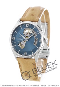 ハミルトン ジャズマスター ビューマチック オープンハート オーストリッチレザー メンズ H32705842