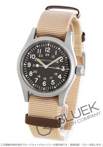 ハミルトン カーキ フィールド メカニカル キャンパスレザー メンズ H69439901