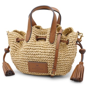 アニヤハインドマーチ ハンドバッグ/ショルダーバッグ/ドローストリングバッグ バッグ レディース ナチュラルベージュ&タンブラウン 163545 5050925163545 ANYA HINDMARCH