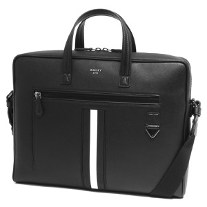 バリー ビジネスバッグ/ブリーフケース バッグ メンズ マイクス ブラック&ボーンホワイト&ルテニウムガンメタル MAB00D VT116 I945R 6301420 BALLY