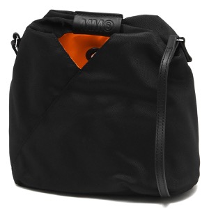 エムエム6メゾンマルジェラ ショルダーバッグ/ハンドバッグ/クロスボディ バッグ レディース ジャパニーズ ブラック&オレンジ S54WD0106 P4810 T8013 MM6 MAISON MARGIELA