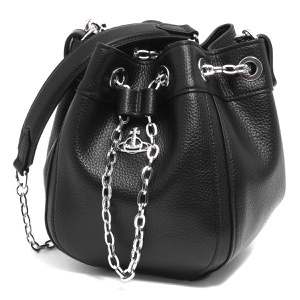 ヴィヴィアンウエストウッド バケットバッグ/ショルダーバッグ/ハンドバッグ バッグ レディース クリッシー スモール オーブ ブラック 43020016 S000D N403 VIVIENNE WESTWOOD