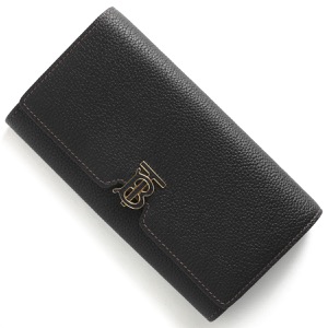 バーバリー 長財布 財布 レディース TB コンチネンタルウォレット ブラック LS TB WALLET LGL 132133 A1189 8049212 BURBERRY