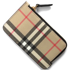 バーバリー フラグメントケース/クレジットカードケース/コインケース(小銭入れ) メンズ レディース サマセット チェックアップデート アーカイブベージュ&ブラック LS SOMERSET CLF 132403 A1189 8049259 BURBERRY