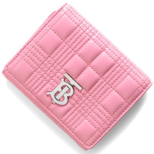 バーバリー 三つ折り財布 財布 レディース ローラ キルティングチェック プリムローズピンク LS LOLA COMPACT WALLET LQC 117394 B1020 8049282 BURBERRY
