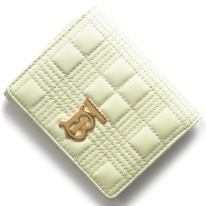 バーバリー 三つ折り財布 財布 レディース ローラ キルティングチェック ピスタチオライトグリーン LS LOLA COMPACT WALLET LQC 117394 A4525 8055217 BURBERRY