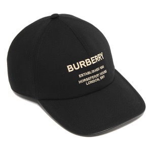 バーバリー キャップ/帽子 メンズ レディース ホースフェリー ベースボールキャップ ブラック&ベージュ MH BBY HRSFRRY BSB CAP 121272 B1047 8068034 BURBERRY