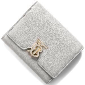 バーバリー 三つ折り財布 財布 レディース TB ライトグレーメランジ LS TB COMPACT WALLET LGL 132133 A1373 8070433 BURBERRY