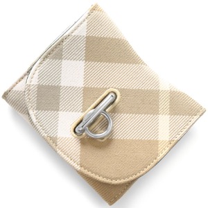 バーバリー 三つ折り財布 財布 レディース ロッキングホース バーバリーチェック フラックス(亜麻色)ベージュ LS ROCKING COMPACT RY7 153979 A3743 8081783 BURBERRY