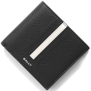 バリー 二つ折り財布 財布 メンズ リボン ビルフォールド コイン ブラック&パラディオ MLW03F VT434 U901P 6304557 BALLY