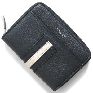 バリー コインケース（小銭入れ） 財布 メンズ リボン S ジップ アラウンド ラウンドファスナー ミッドナイトネイビー&パラディオ MLW03D VT434 U507P 6305141 BALLY